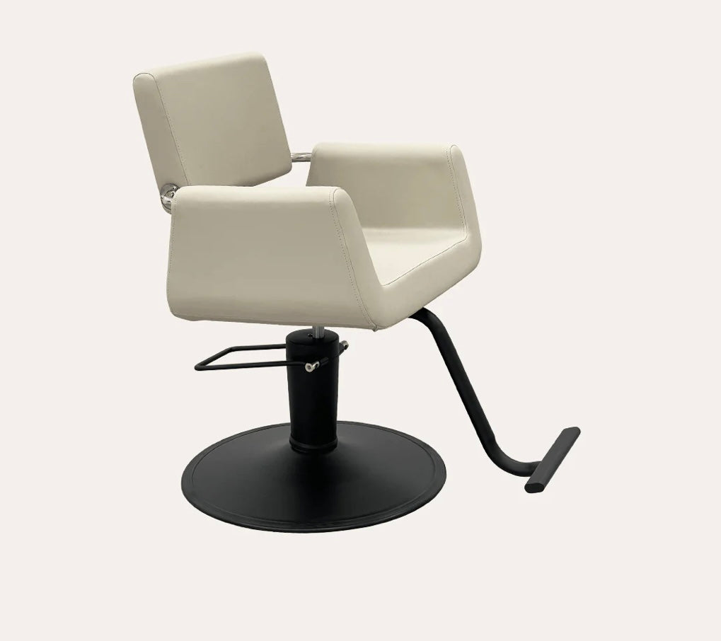 Professional Salon Chair with Ergonomic Design - Hydraulic Lift & 360° Swivel for Hair Styling, Barber & Beauty Salon Use