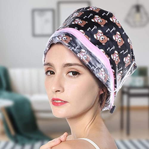 Electric Hair SPA Thermal Hat - Deep Conditioning & Moisturizing Hair Care Steamer for Home Use | Hydrating Nourishment Treatment | Perfect for Salon-Quality Hair Therapy at Home (US Plug)