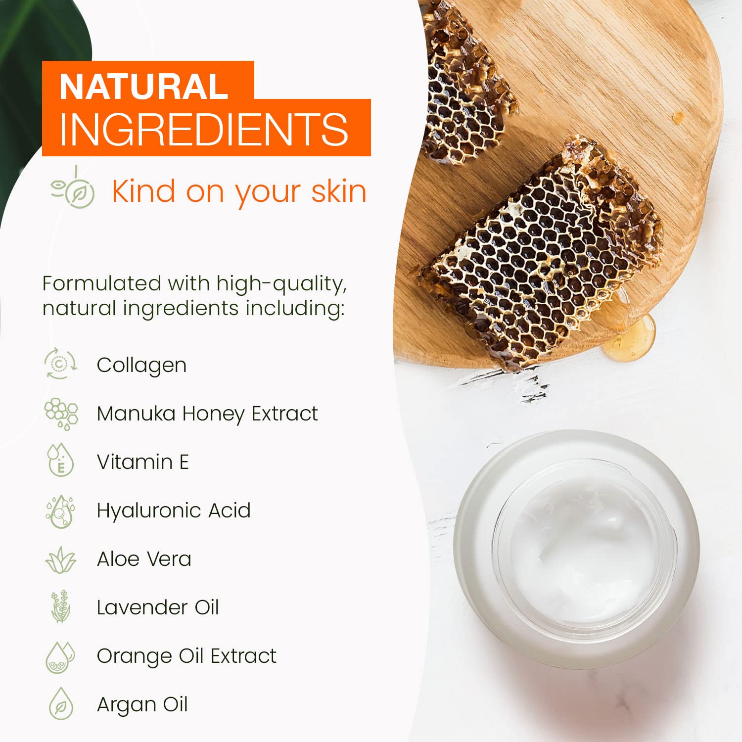 Collagen & Manuka Honey Daily Face Moisturizer - pH Balancing, Anti-Aging & Skin Firming Cream | Dermatologist Tested, Cruelty-Free Korean Skincare for Dry, Oily & Sensitive Skin | 1.69 fl oz | Perfect for Morning & Night Routine, Travel-Friendly Skincare Essential