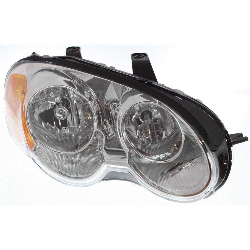 Chrysler Sebring Headlight Assembly Replacement - Passenger Side Compatible with 2003 2004 2005 Models (Part #MI2503133) - Perfect for Night Driving & Foggy Conditions