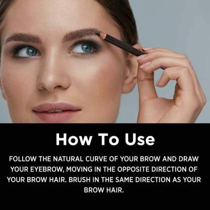 Kleur Diva Brow Pencil - Paraben Free, Dark Brown Eyebrow Pencil for Natural Looking Brows - Perfect for Everyday Makeup & Professional Looks