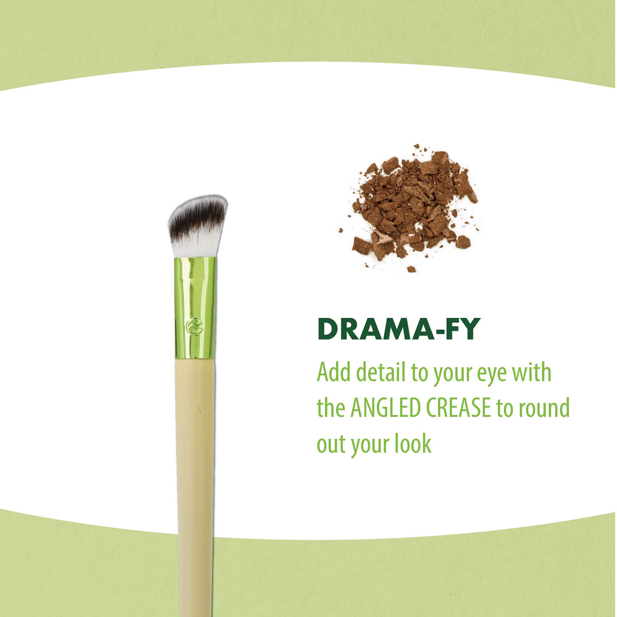 EcoTools 5-Piece Vegan Makeup Brush Set with Travel Pouch - Foundation, Concealer & Powder Brushes for Flawless Makeup Application | Perfect for Travel & Everyday Use