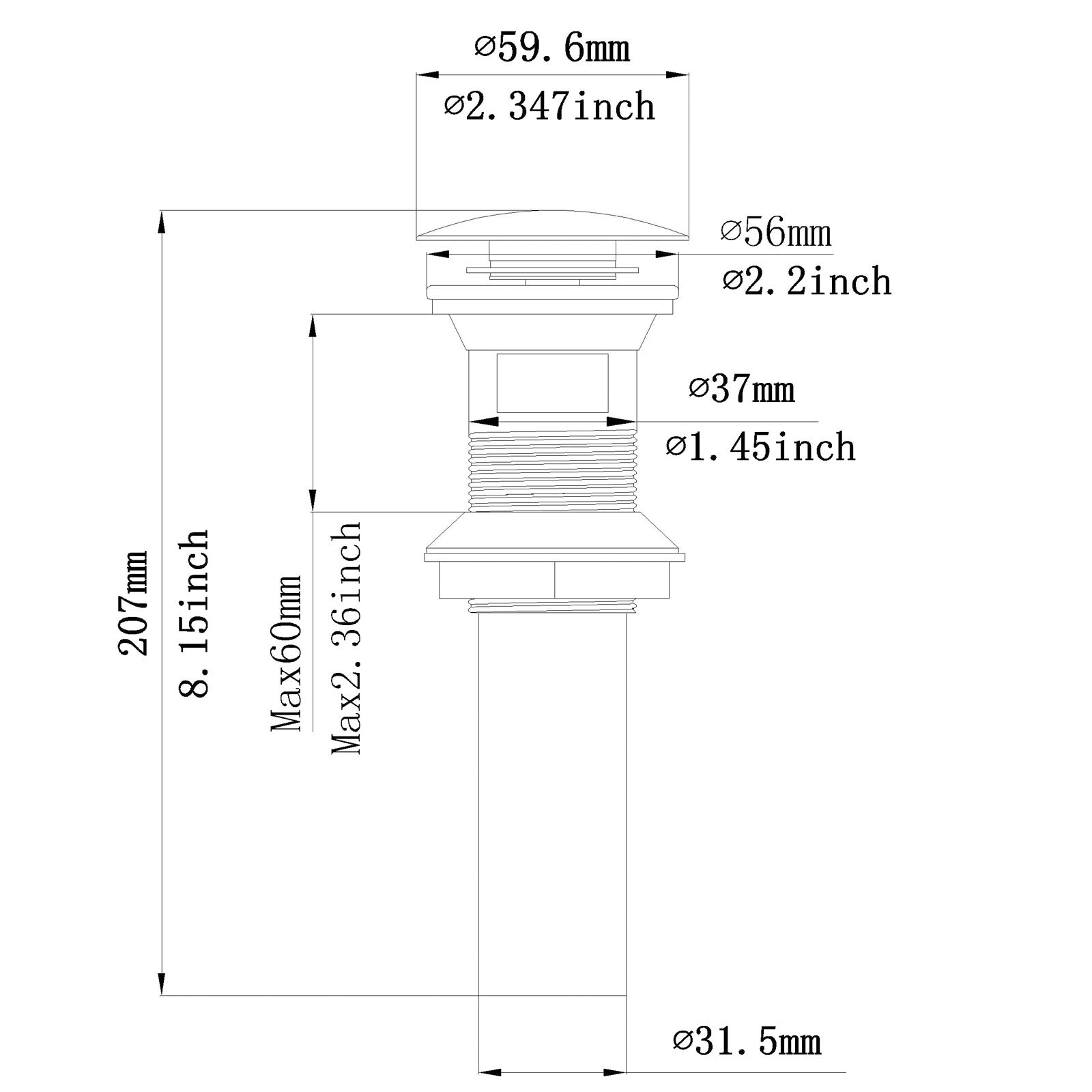 BWE Single Handle Bathroom Faucet Brushed Nickel - Waterfall Single Hole Bathroom Sink Faucet with Drain Stopper & Overflow - Perfect for Vessel Sinks, Vanities, and Modern Bathroom Upgrades