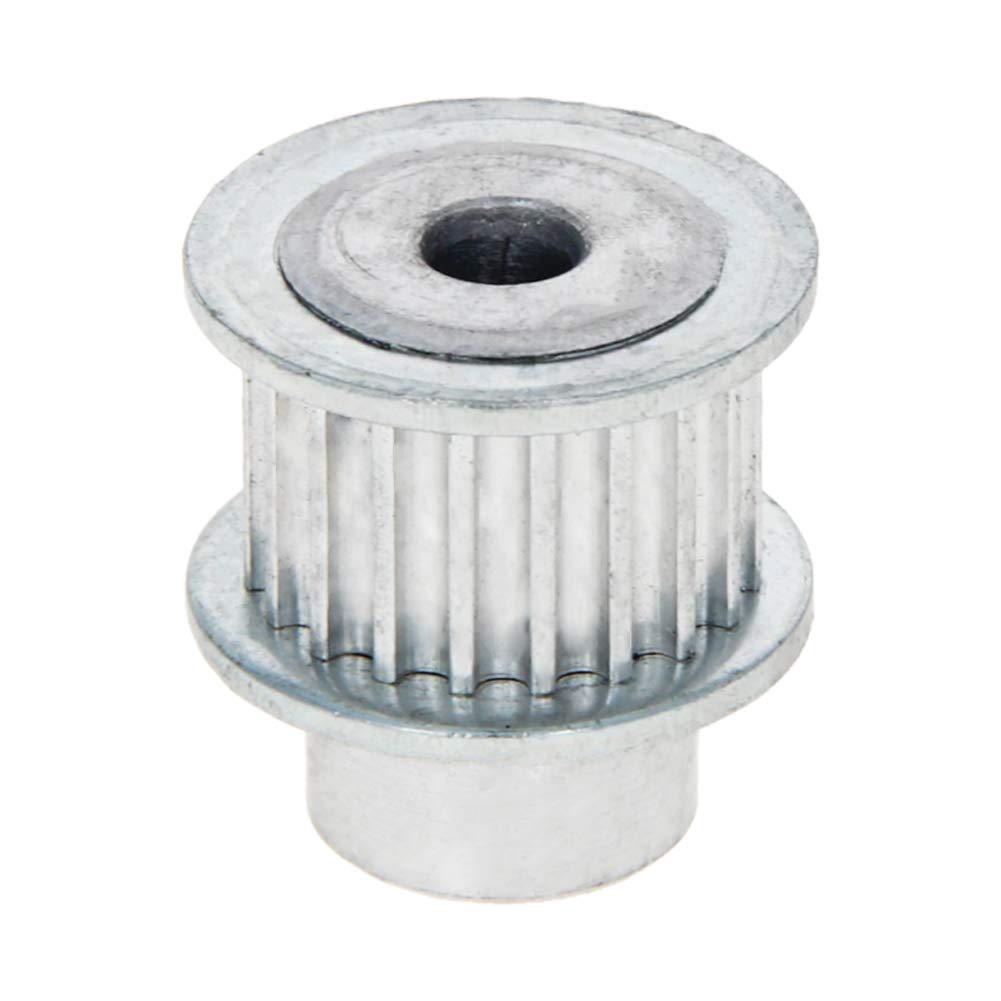 Heyiarbeit 20 Teeth 5mm Bore Aluminum Alloy Timing Belt Pulley & Flange Synchronous Wheel for 3D Printer CNC - Compatible with 11mm Belt | Perfect for DIY Robotics, 3D Printing & CNC Machining Projects