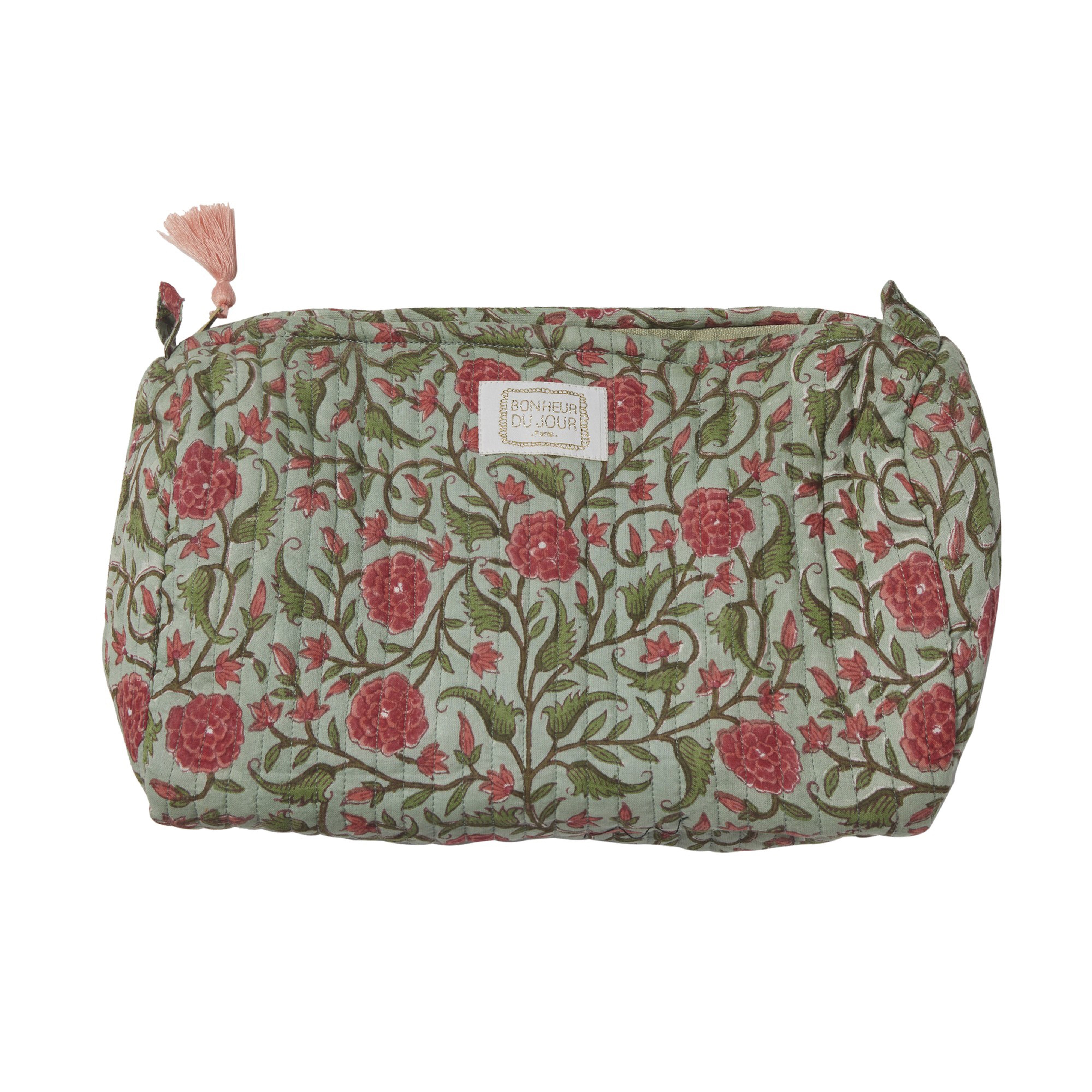 Bonheur du Jour Paris Girl Toilet Punch Petunia Kaki Corail Unique - Elegant Floral Print Women's Dress for Casual Wear, Date Night & Special Occasions