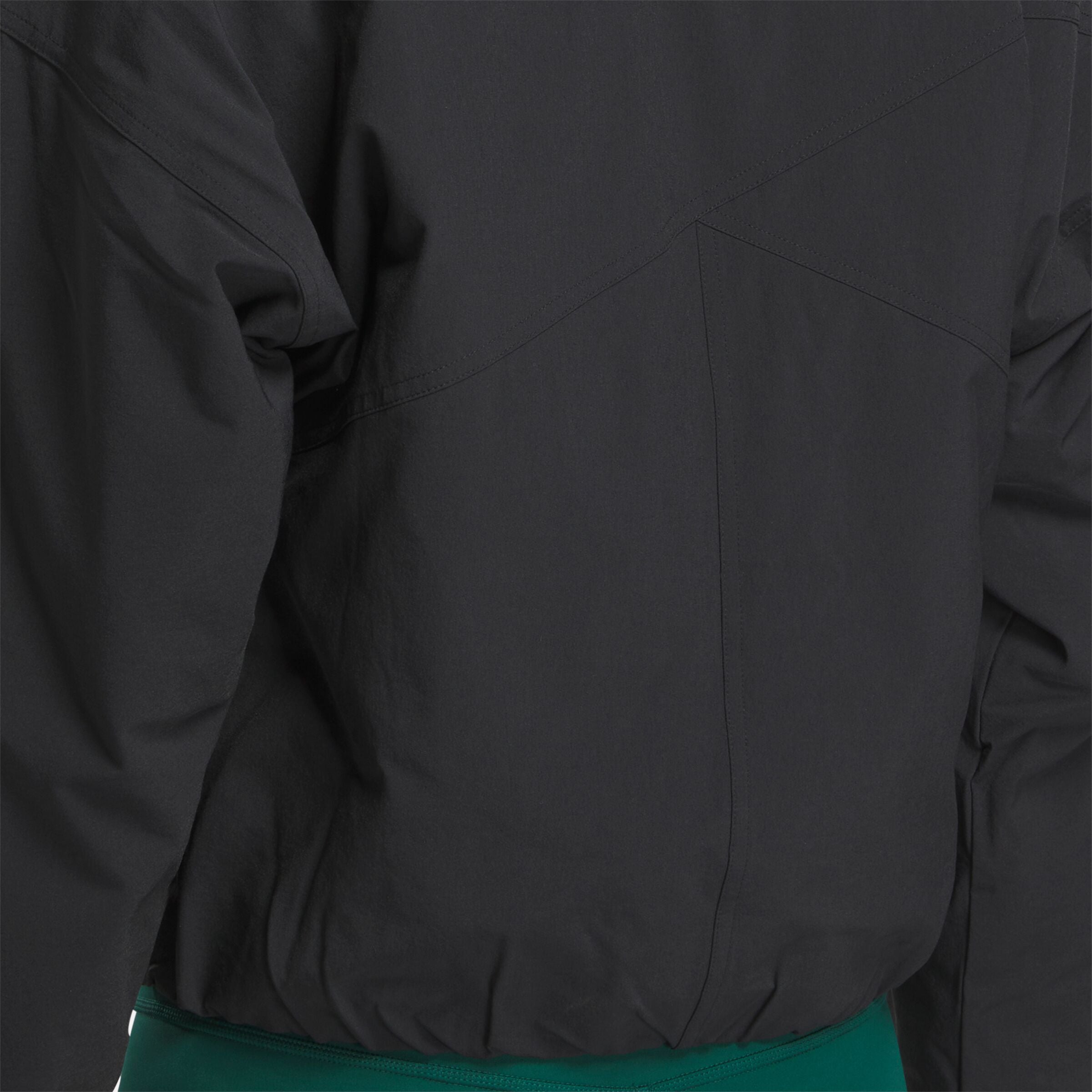 Active Collective Skystretch Woven Padded Jacket - Lightweight Water-Resistant Insulated Coat for Women | Perfect for Hiking, Running & Outdoor Adventures (Black)