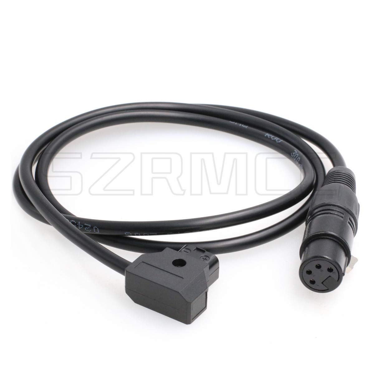 SZRMCC 4-Pin XLR to D-Tap Power Cable for DSLR Camcorder, Practilite 602 LED Light, Sony F55 SXS Camera Monitor - Straight Cable for Professional Video & Photography Lighting Setup
