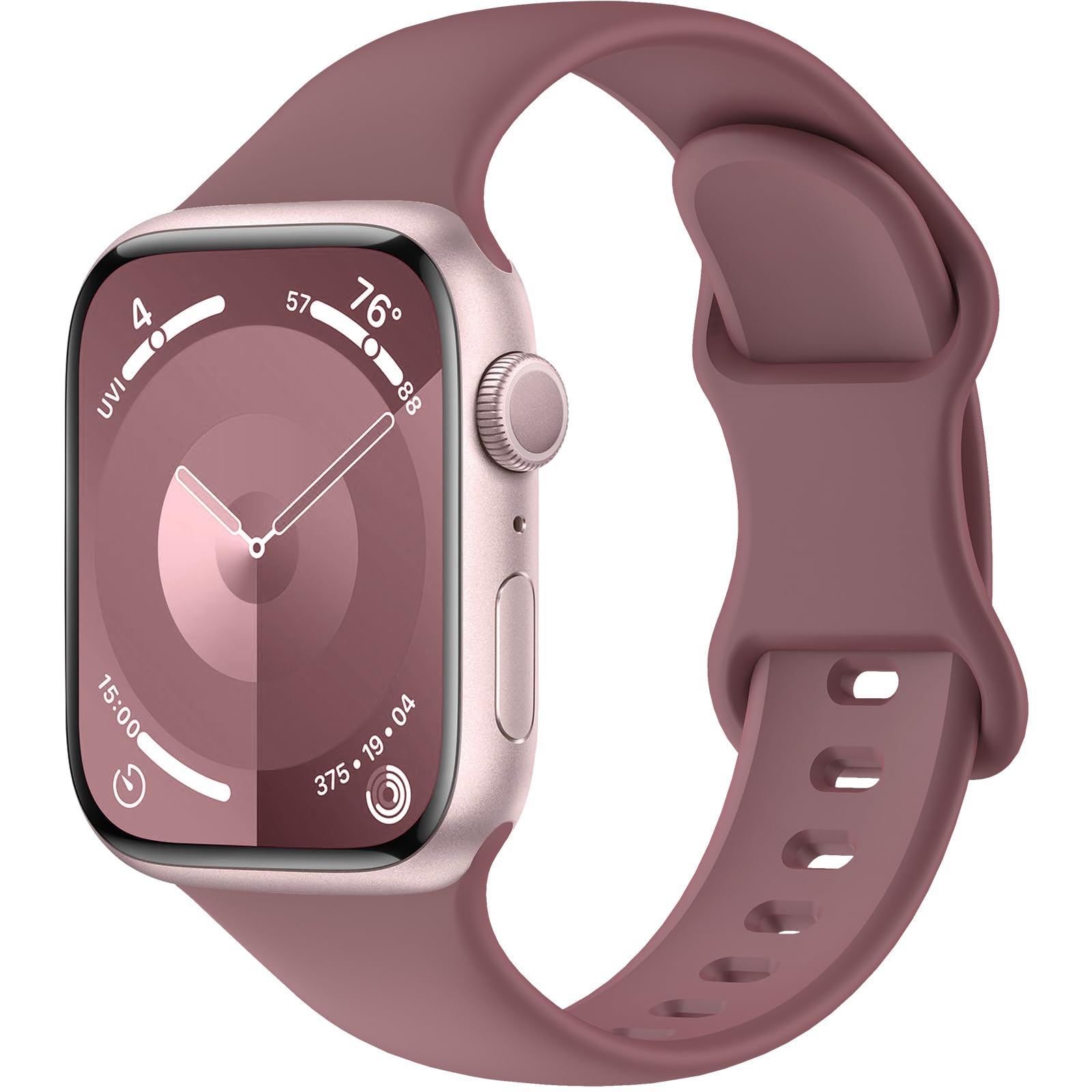 Premium Soft Silicone Sport Band Compatible with Apple Watch Series 1-9, Ultra & SE - 38mm 40mm 41mm 42mm 44mm 45mm 49mm Sizes for Men & Women | Perfect for Workouts, Running & Everyday Wear