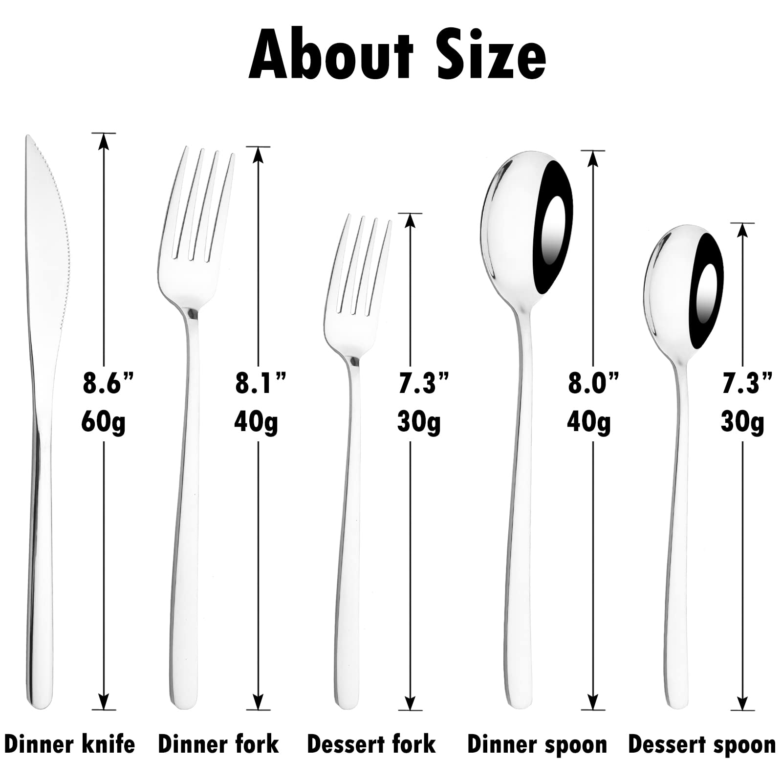 30-Piece Korean Style Silverware Set - Reusable SUS304 Stainless Steel Fork & Spoon Set - Mirror Finish Rainbow Utensils - Dishwasher Safe & Portable Flatware for Picnics, Parties & Home Dining