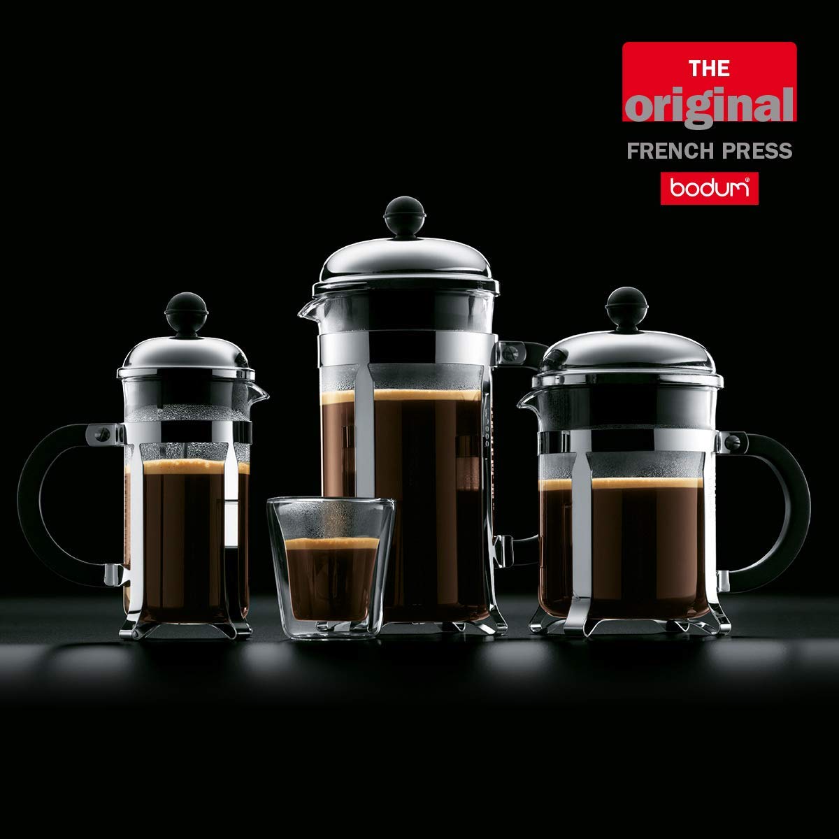 BODUM Chambord 3 Cup French Press Coffee Maker - 12 oz (0.35L) Copper Plated - Perfect for Home, Office & Camping Brewing Fresh Coffee