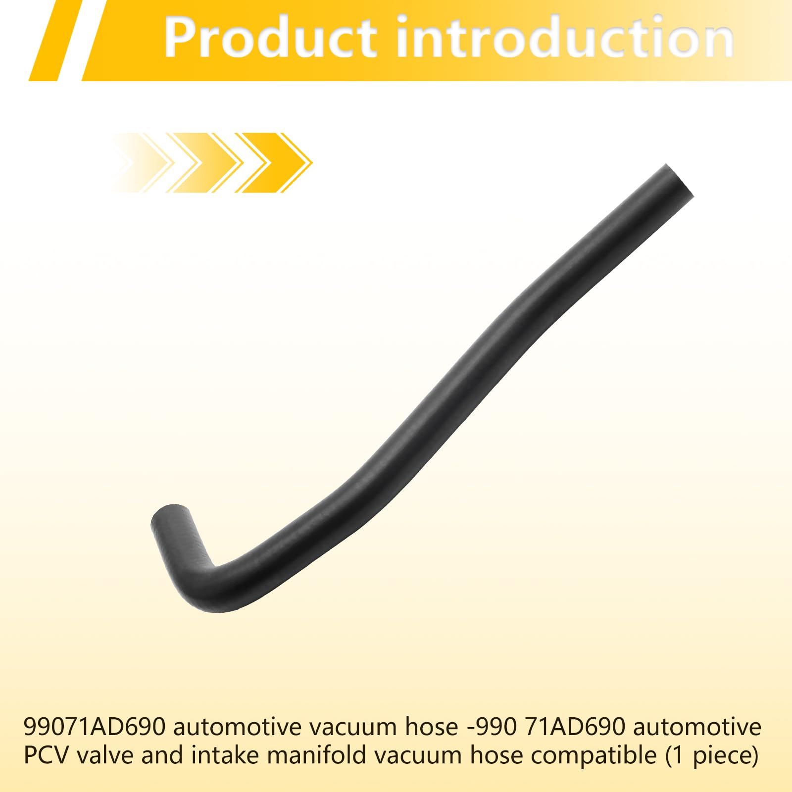 99071AD690 Automotive Vacuum Hose - Compatible with PCV Valve & Intake Manifold (1 Piece) | Replacement Part for Engine Performance & Emission Control Systems