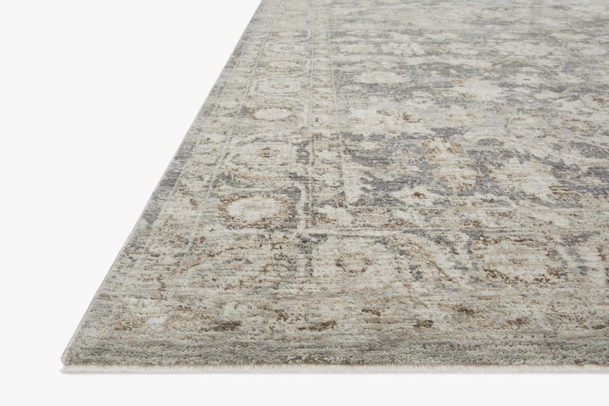 Honora Slate / Beige Area Rug - Soft and Durable Non-Slip Living Room Carpet for Home Decor, Bedroom, Office - 5x7 Feet Modern Neutral Floor Mat
