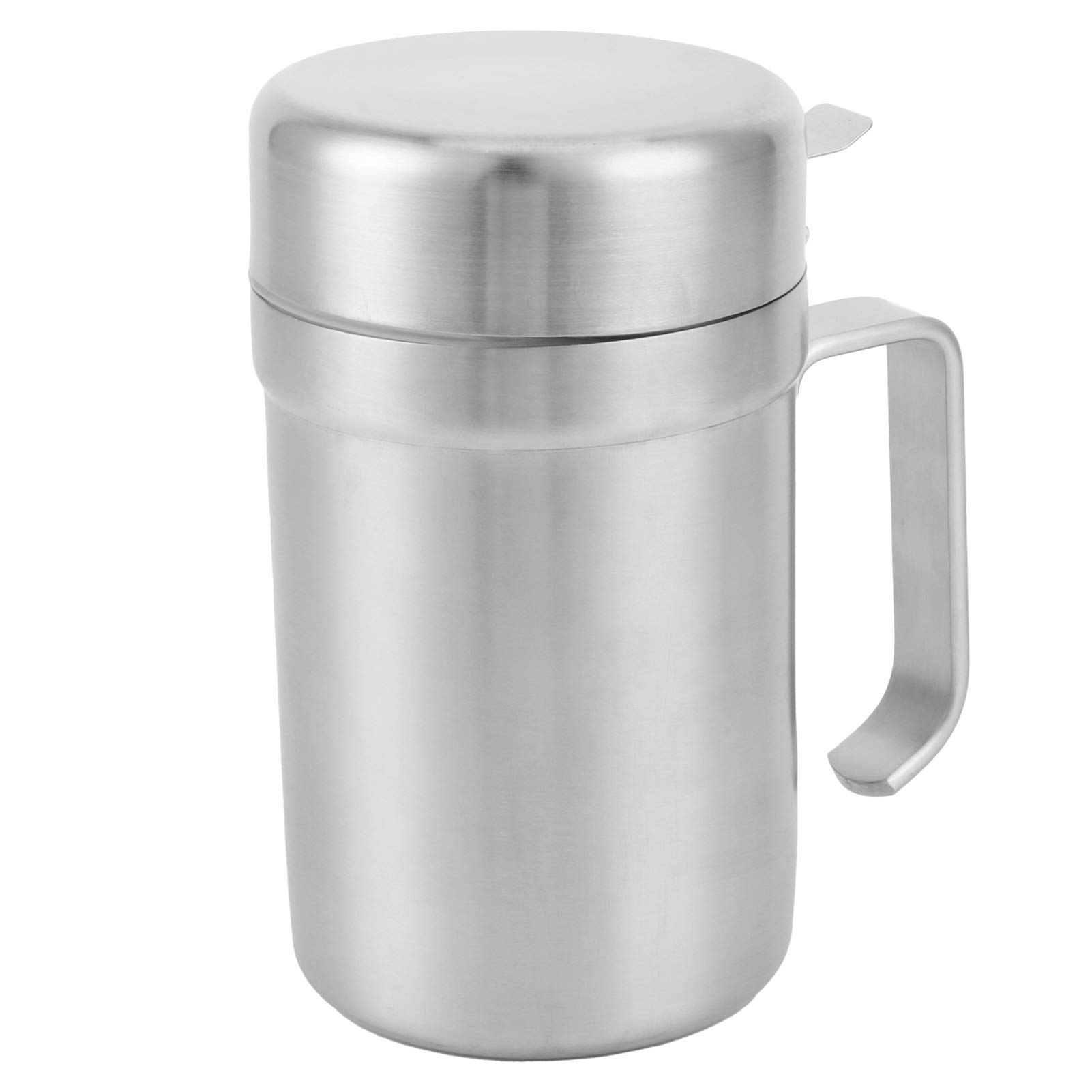 Premium 550ML Leakproof Stainless Steel Oil Dispenser Bottle with Oil-Returning Slot - Perfect for Kitchen, Restaurant & Home Cooking Use