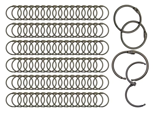 Inner Dia: 1 Inch(25.5mm) 100pcs Gun Black