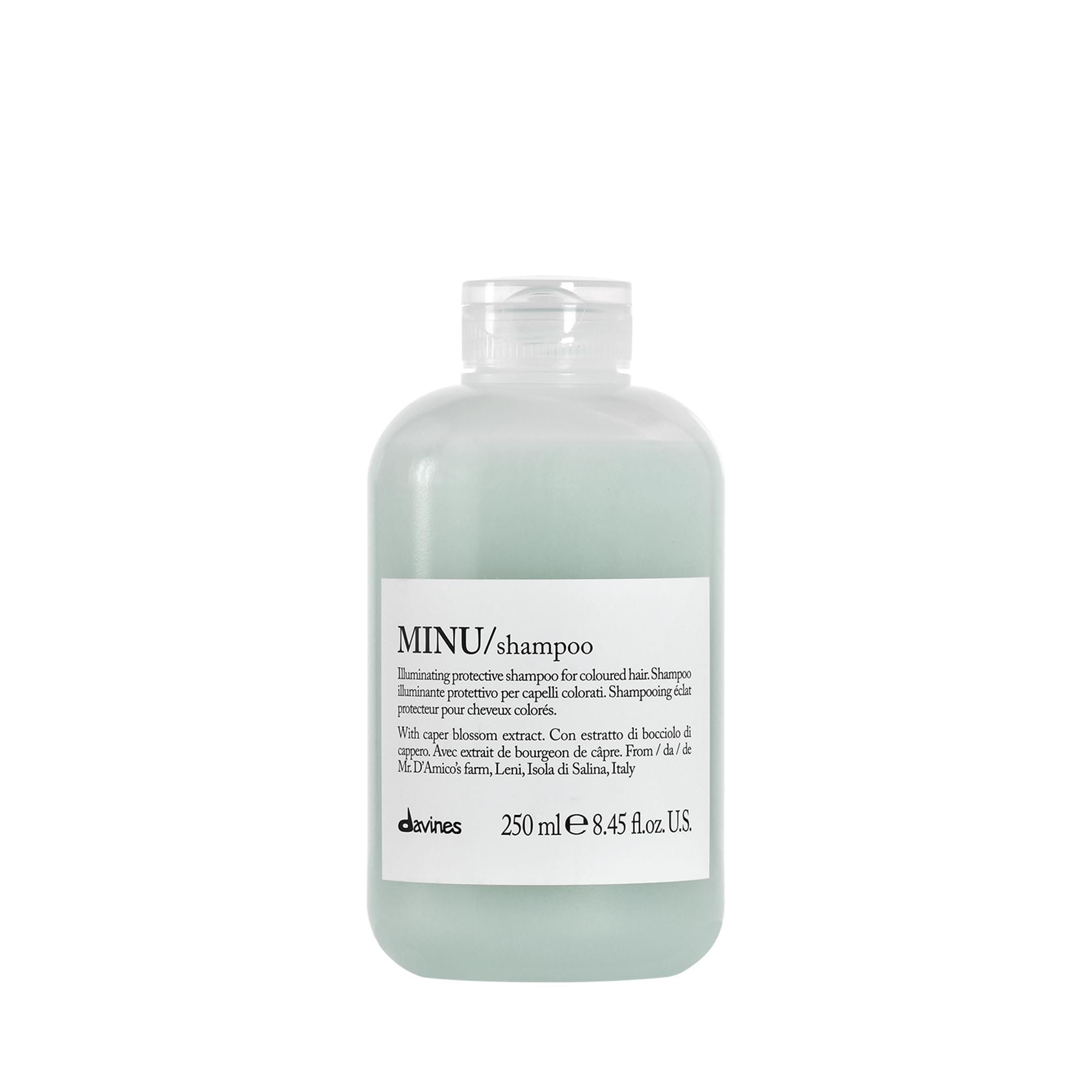 Davines MINU Shampoo - Color Protection Shampoo for Colored & Treated Hair | Extends Hair Vibrancy & Shine | Sulfate-Free Formula for Daily Use at Home or Salon