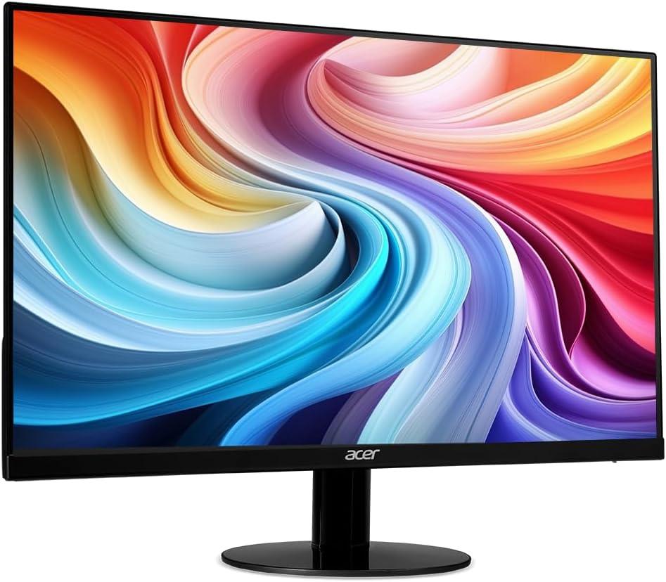 Acer 23.8 Inch FHD 1080p 120Hz Ultra Slim Gaming Monitor with Adaptive Sync IPS Panel - 2 Pack Set for PC, PS5, Xbox Series X Gaming Setup & Home Office Workstation