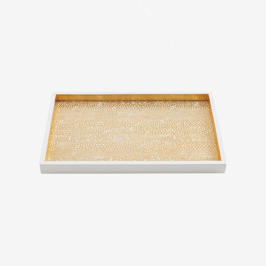 Caspari Pebble Lacquer Bar Tray - Elegant Serving Tray for Cocktails, Drinks & Home Decor | Perfect for Entertaining, Parties & Luxury Home Accessories