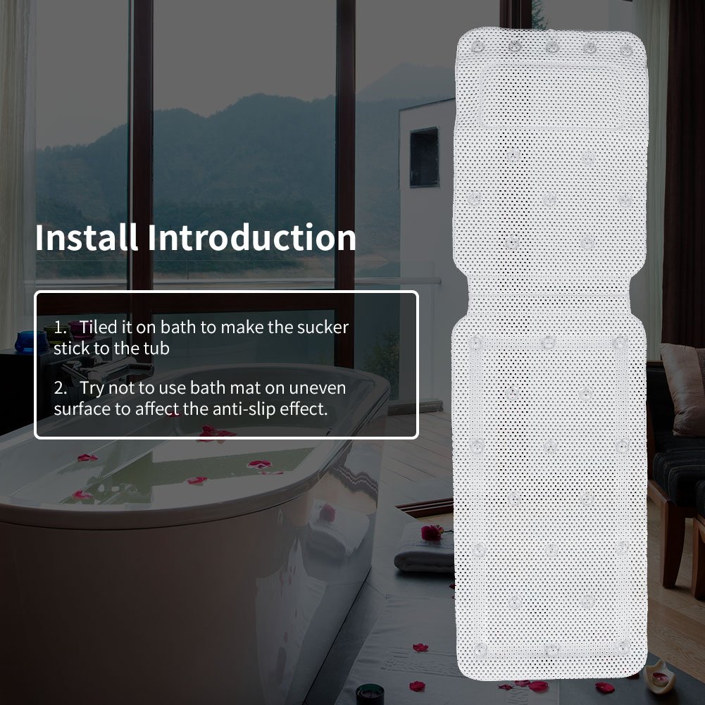 Premium Bath Pillow - Full Body Spa Bath Mat Cushion with Soft Quilted Design & Breathable Material for Relaxing Soak | Perfect for Bathtub, Jacuzzi, Home Spa & Self-Care Moments