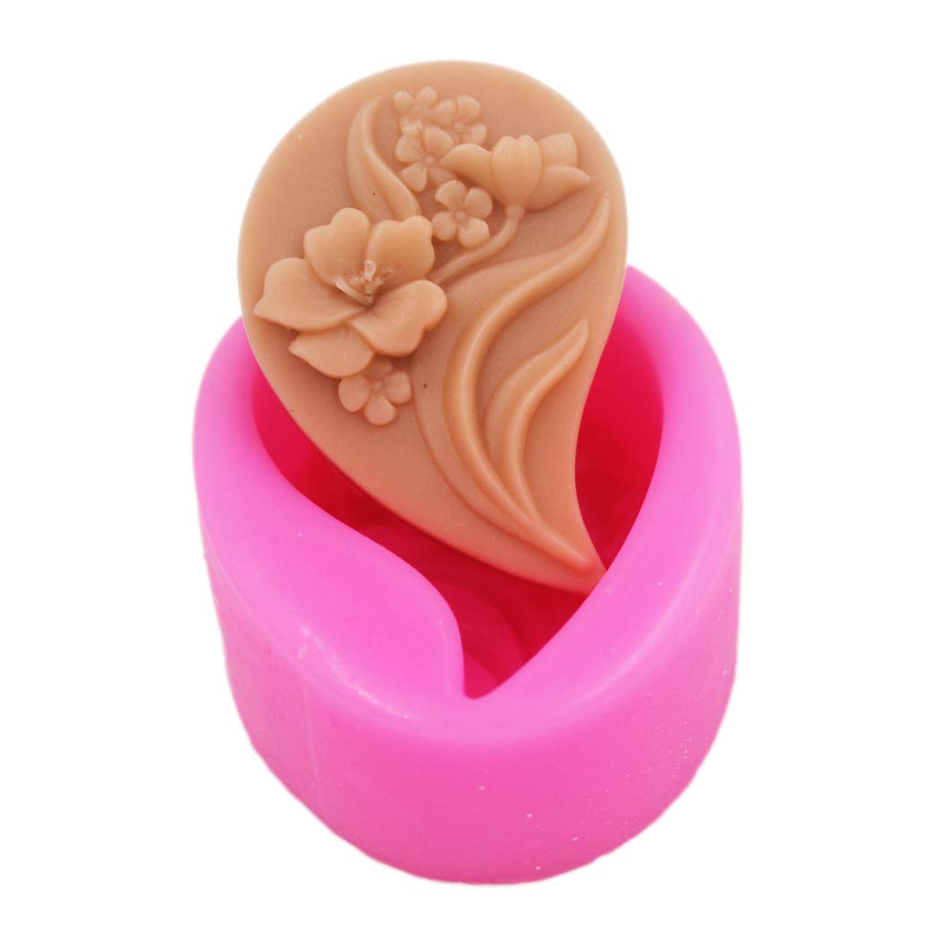 Flower Silicone Soap Molds for DIY Handmade Soap Making - 6 Cavity Craft Molds for Bath Bombs, Candles, Resin Art (Set of 2) - Perfect for Home Spa, Wedding Favors & Gift Making