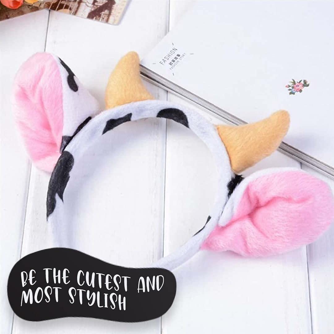 Cow Print Party Headbands - Farm Animal Ears for Baby Showers, Birthday Decorations & Themed Parties | Perfect for Farm-Themed Events, Costumes & Photo Props