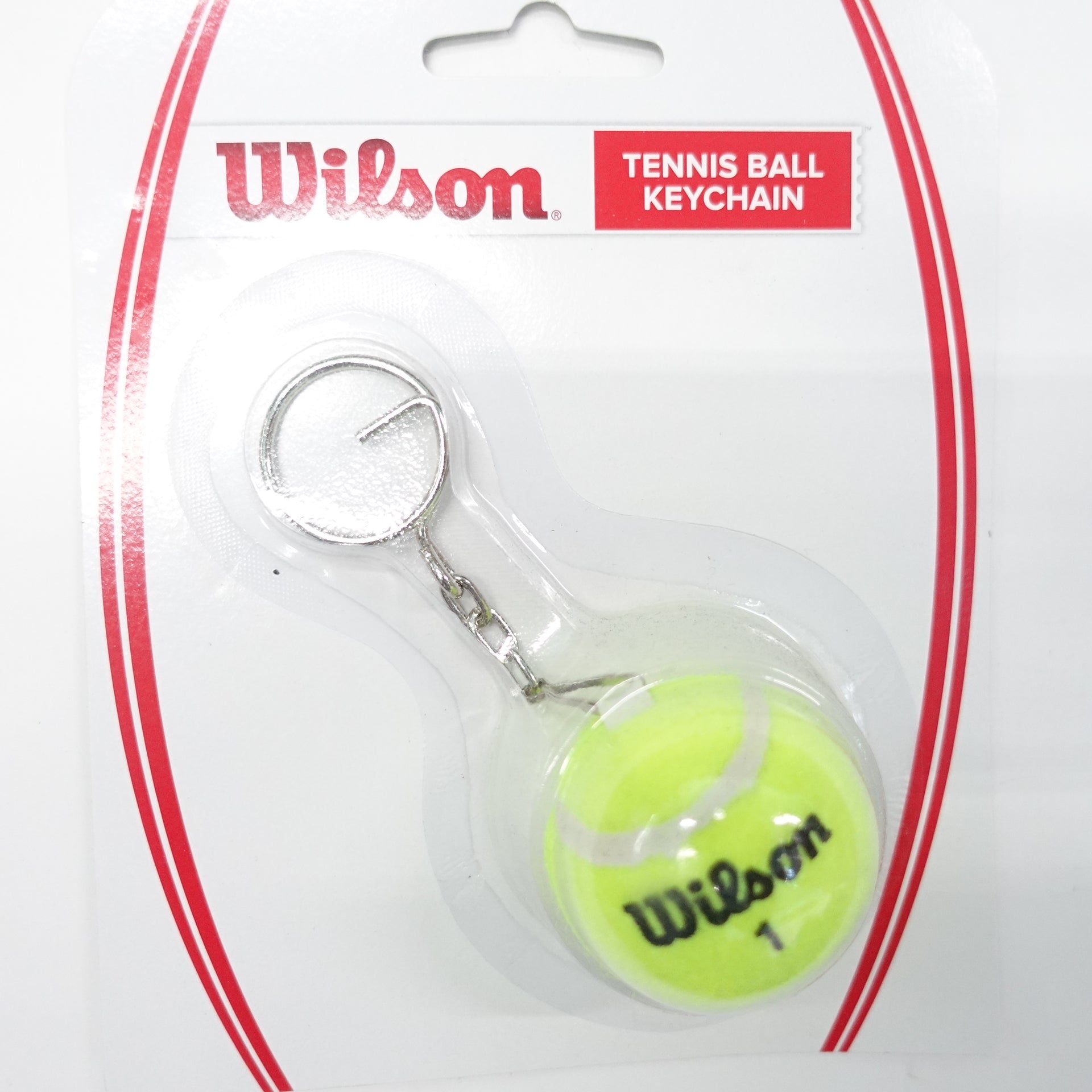 Wilson Official Tennis Ball Keychain - Authentic Mini Tennis Ball Keyring for Sports Fans & Players - Perfect for Keys, Bags & Tennis Gear Accessories