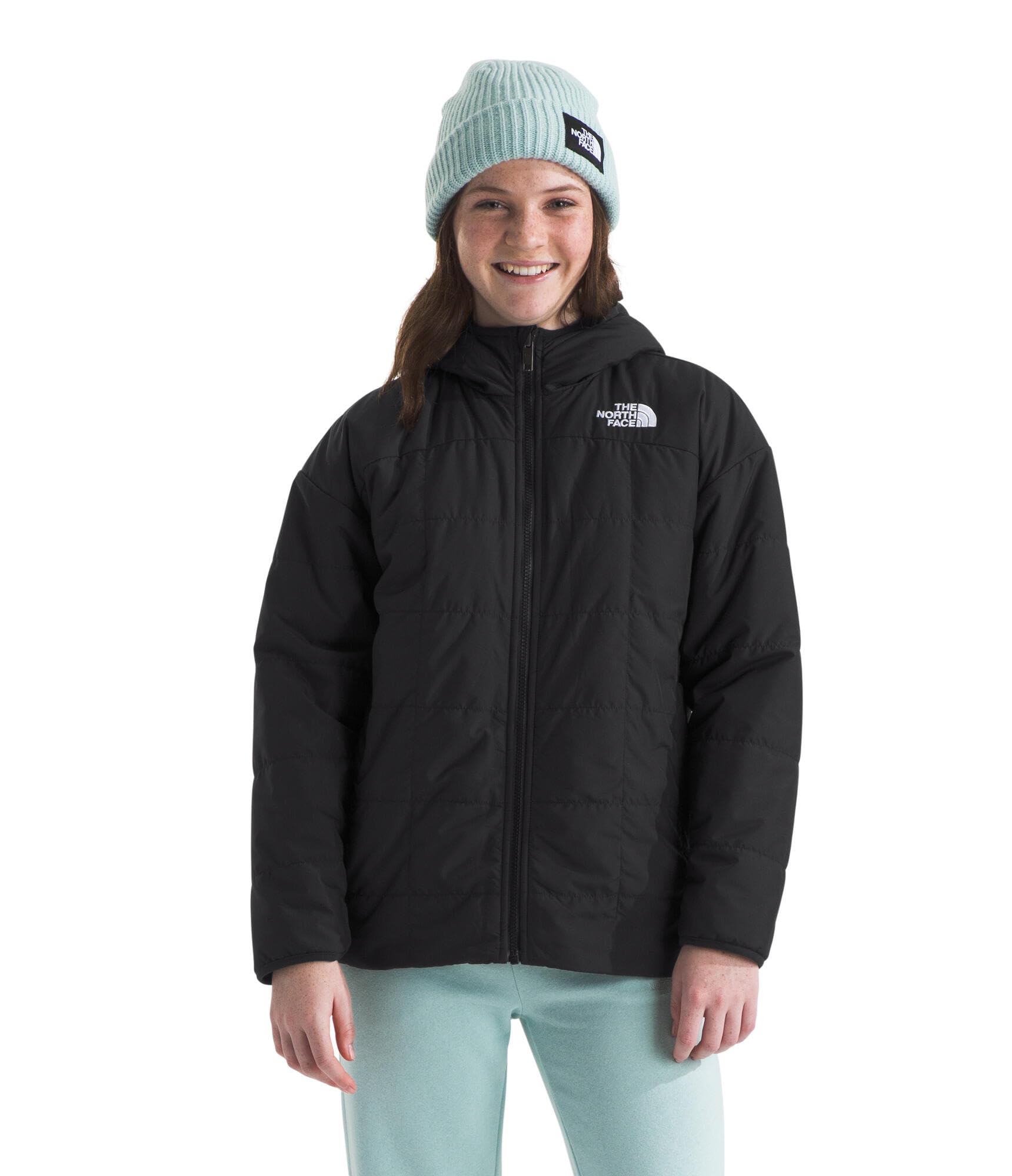 The North Face Girls' Reversible Shasta Short Parka Jacket - Waterproof Winter Coat for Kids Outdoor Activities & School