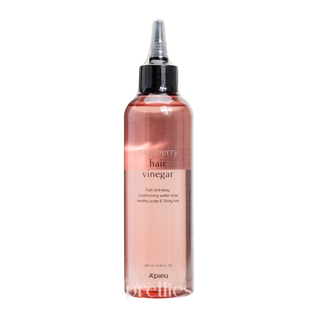 A'pieu Raspberry Hair Vinegar 200ml - Natural Hair Rinse for Shine & Scalp Care | Perfect for Damaged Hair & Daily Hair Care Routine