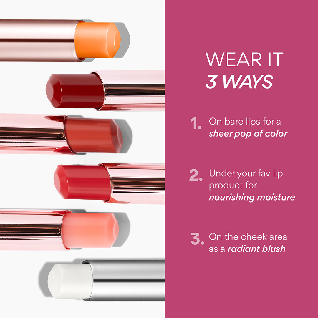 Tinted Lip Balm Trio - Hydrating & Nourishing Lip Care Set for Dry Lips | Perfect for Daily Moisture, Natural Makeup Look & On-The-Go Use