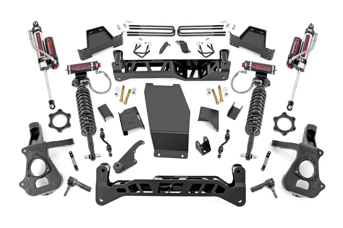 2014-2018 GMC Sierra & Chevrolet Silverado 1500 4WD 7-Inch Lift Kit with Vertex Coilovers & Shocks - Off-Road Suspension Upgrade for Truck Enthusiasts
