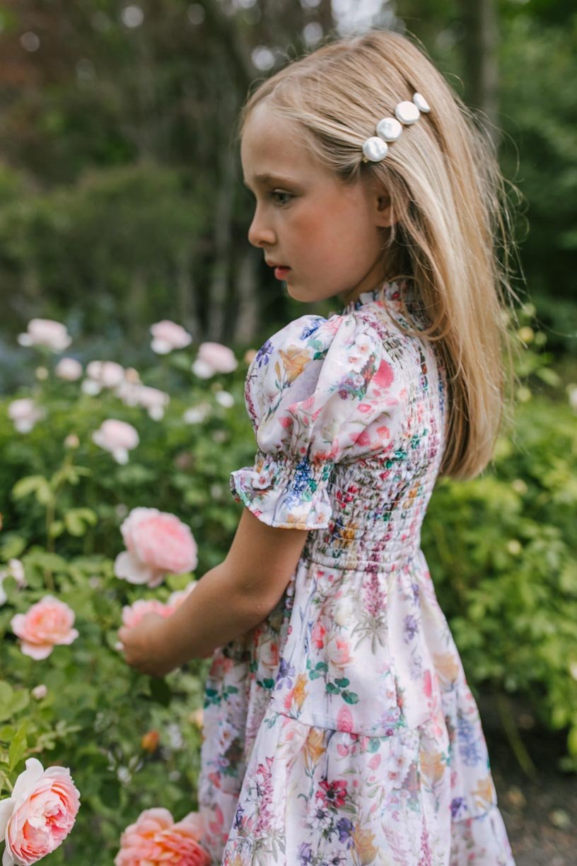 Mini Cordelia Floral Dress - Women's Summer Flowy Short Sleeve A-Line Dress for Beach, Vacation & Date Night