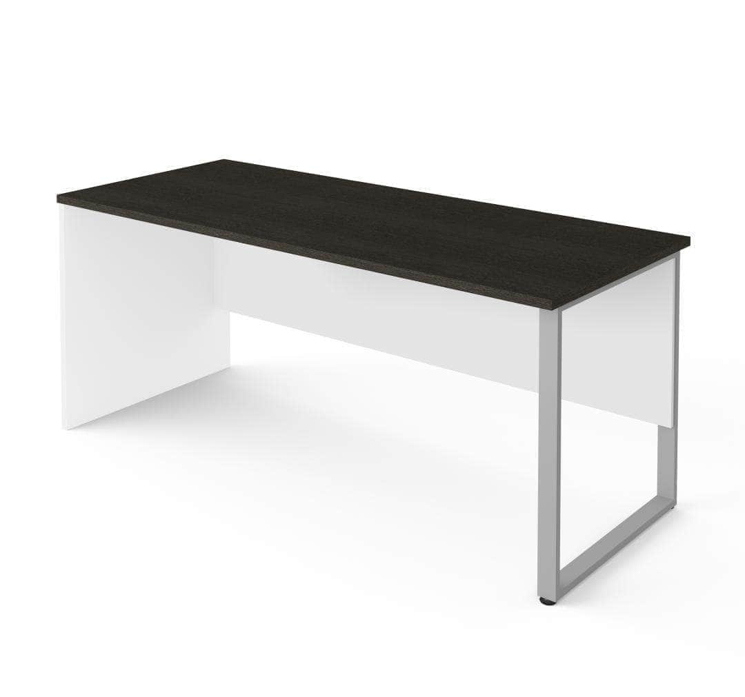 Pro Concept Plus Modern Table Desk with Sturdy Rectangular Metal Legs - Available in 2 Colors | Perfect for Home Office, Study Room & Workspace