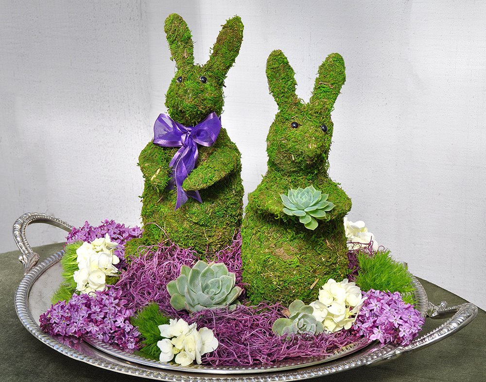 SuperMoss (21873) Fresh Green Moss Easter Bunny - 11