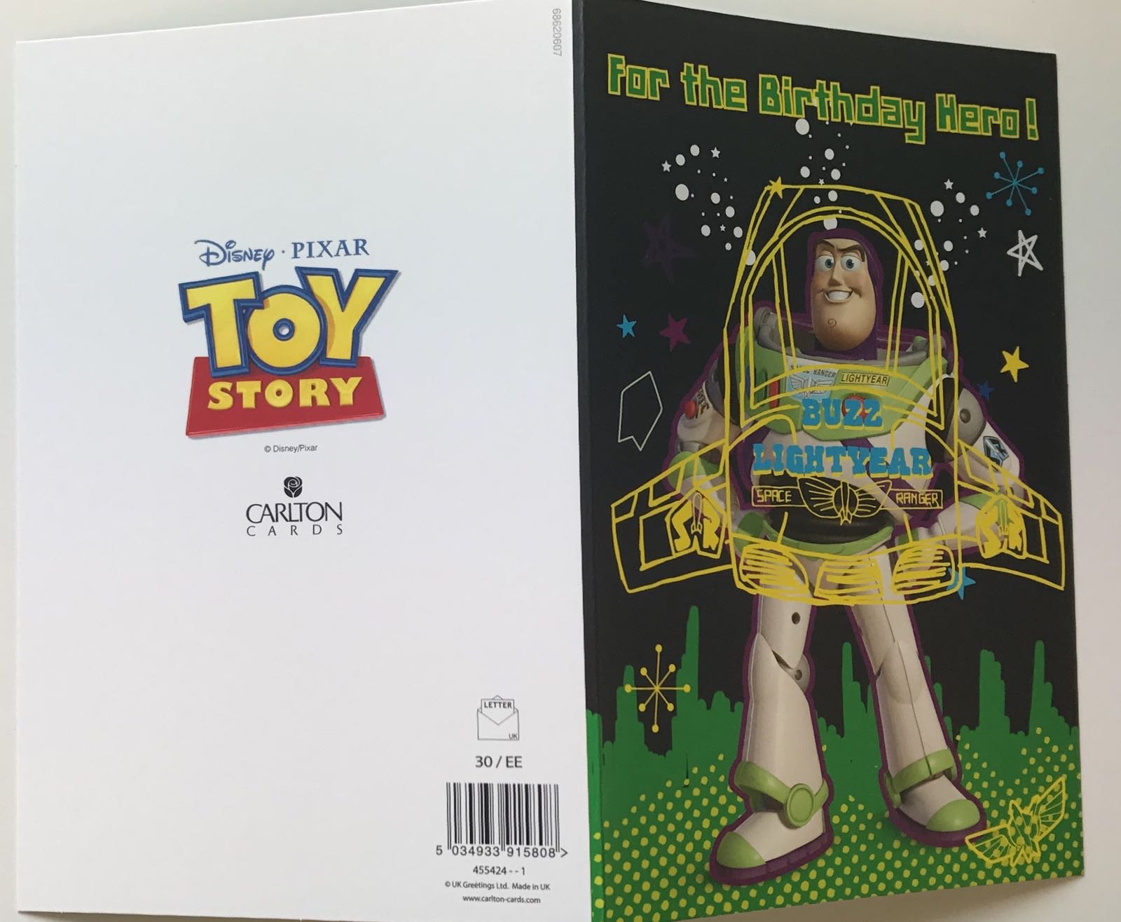 Disney Toy Story Buzz Lightyear Action Figure - Perfect Birthday Gift for Kids & Collectors | Birthday Card Included | Great for Playtime, Decor & Collectibles