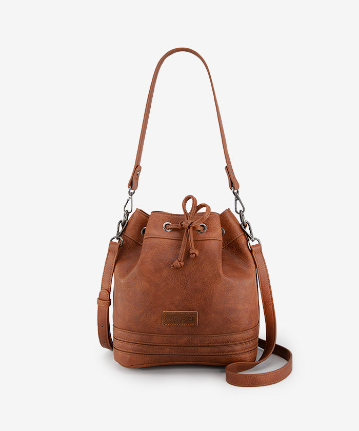 Wrangler Concealed Carry Bucket Crossbody Bag for Women & Men - Durable Tactical Waist Pack with Hidden Gun Pocket - Perfect for Hiking, Travel & Everyday Use