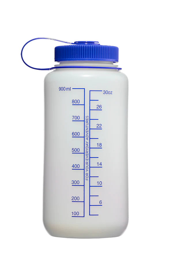 32oz Wide Mouth HDPE Plastic Bottle - Leak Proof, BPA Free, Reusable Water Storage Container for Sports, Gym, Camping & Outdoor Activities