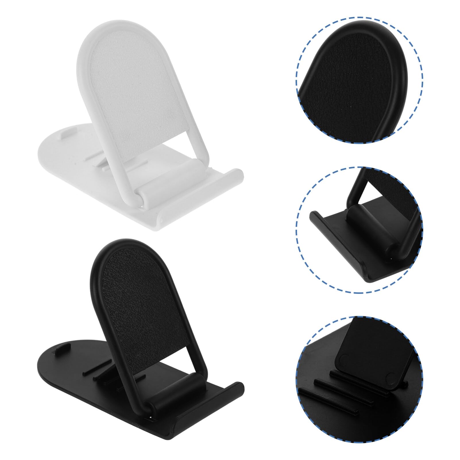 Foldable Phone Stand 2-Pack - Adjustable Desktop Cell Phone Holder for iPhone, Samsung & More - Perfect for Work, Watching Videos & Hands-Free Calling