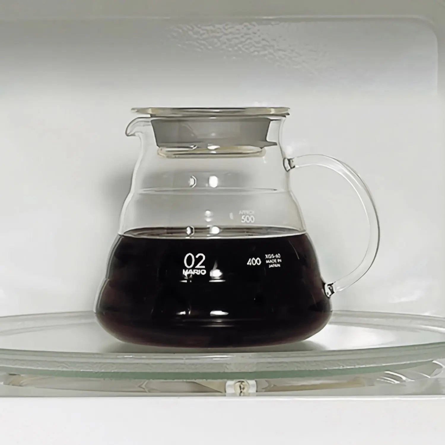 Hario V60 Heat Resistant Glass Coffee Server - Clear Dripper Carafe for Pour Over Coffee Brewing - Perfect for Home Baristas & Specialty Coffee Lovers