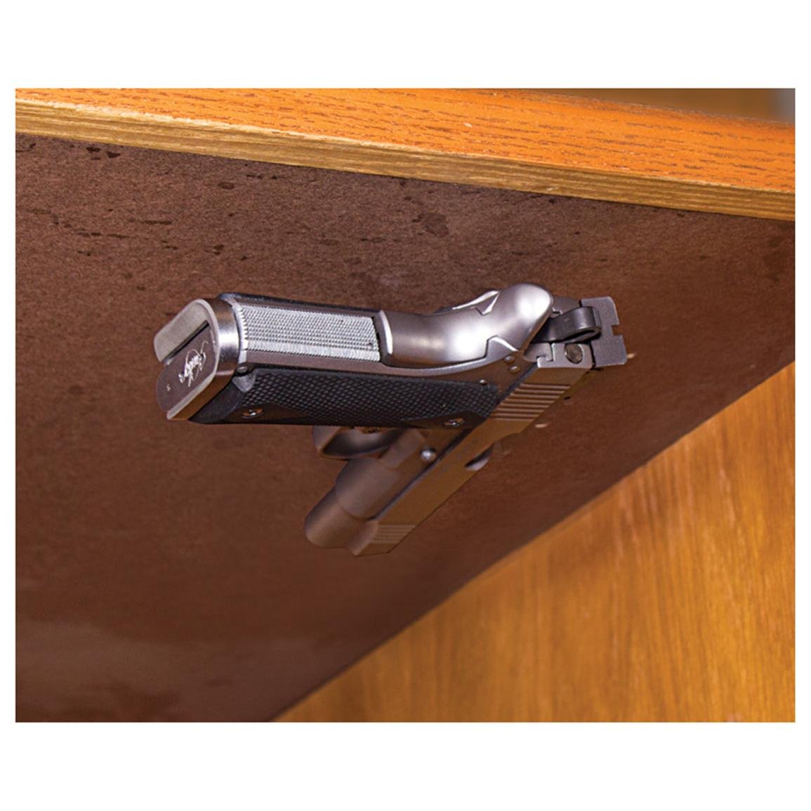 Strong Magnetic Gun Holder for Pistols & Rifles - Secure Wall Mount Firearm Storage for Home, Car, Truck & Office Use