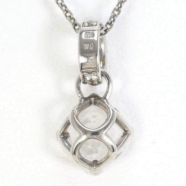 18K White Gold White Topaz Necklace for Women - Elegant Birthstone Jewelry Gift for Anniversary, Valentine's Day & Special Occasions