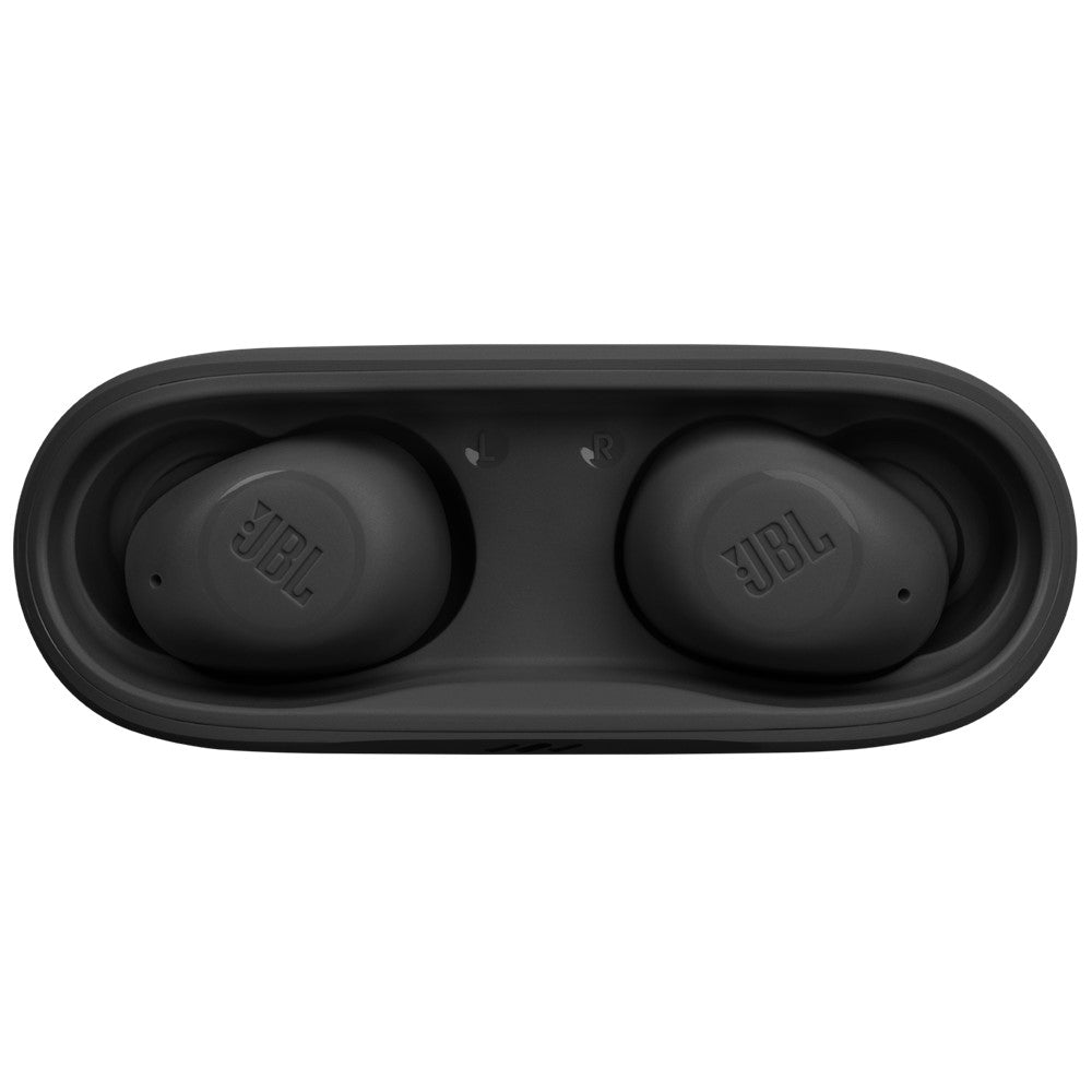JBL Vibe Buds True Wireless Bluetooth Earbuds - Black (Renewed Like New) | Noise Cancelling, 32H Battery, IP54 Waterproof for Gym, Running & Commuting