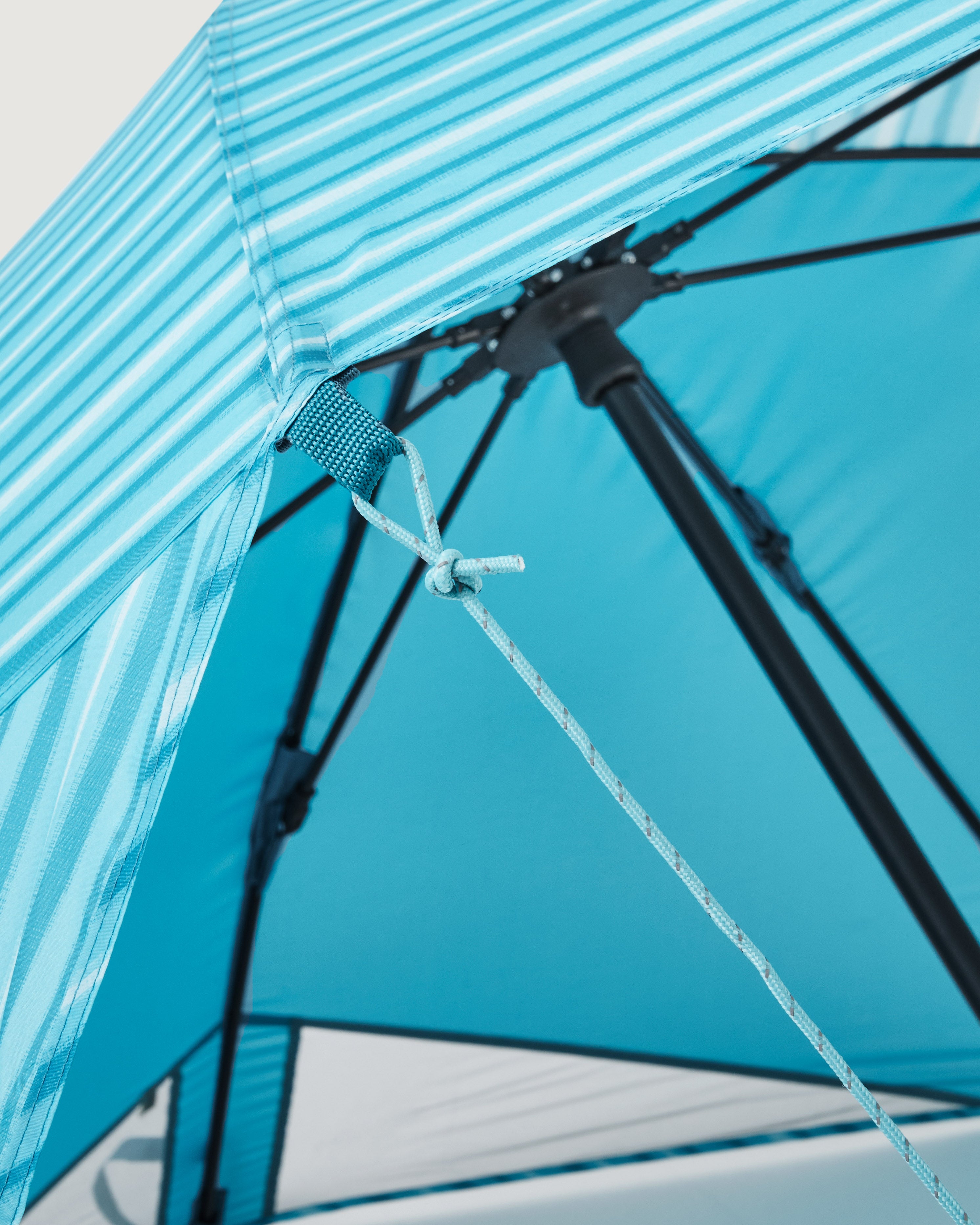 Retreat Umbrella Beach Shelter Cove Stripe - Portable Sun Shade for Outdoor Activities, Picnics, and Beach Trips