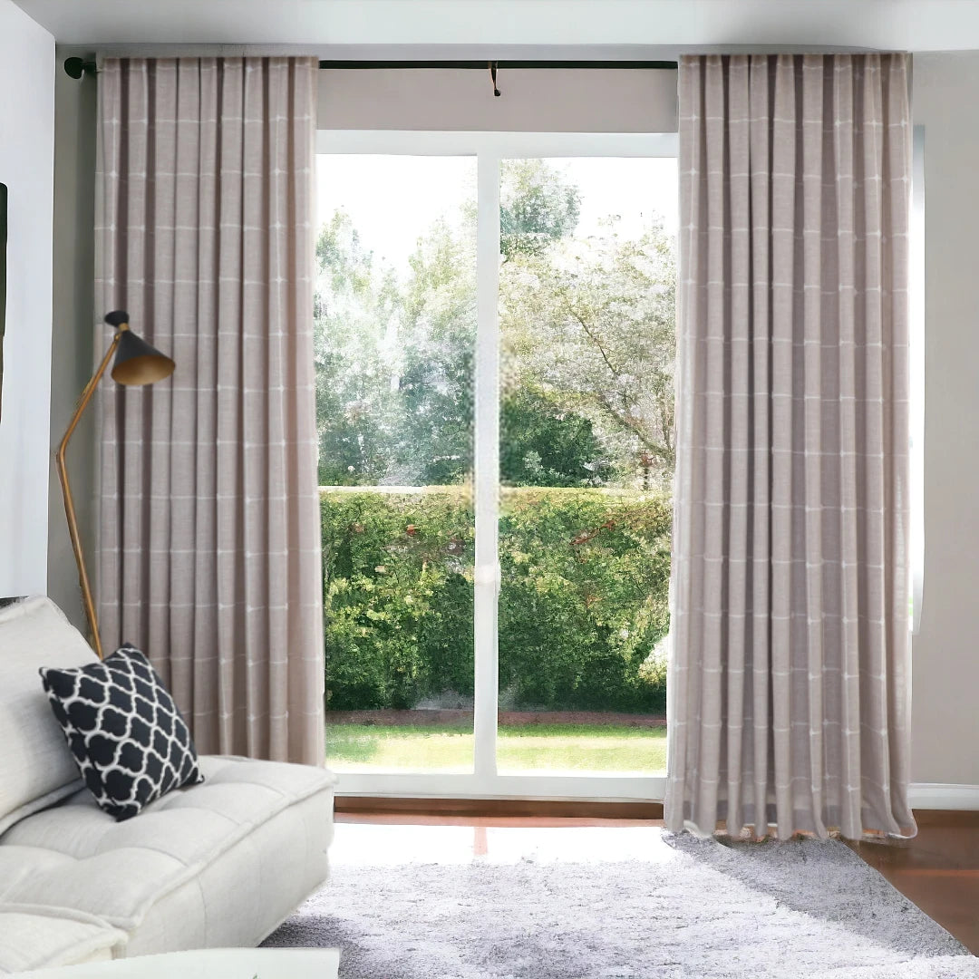 Analiah Grey Soundproof Blackout Custom Curtains - Noise Reducing Thermal Insulated Window Drapes for Bedroom, Home Theater & Nursery