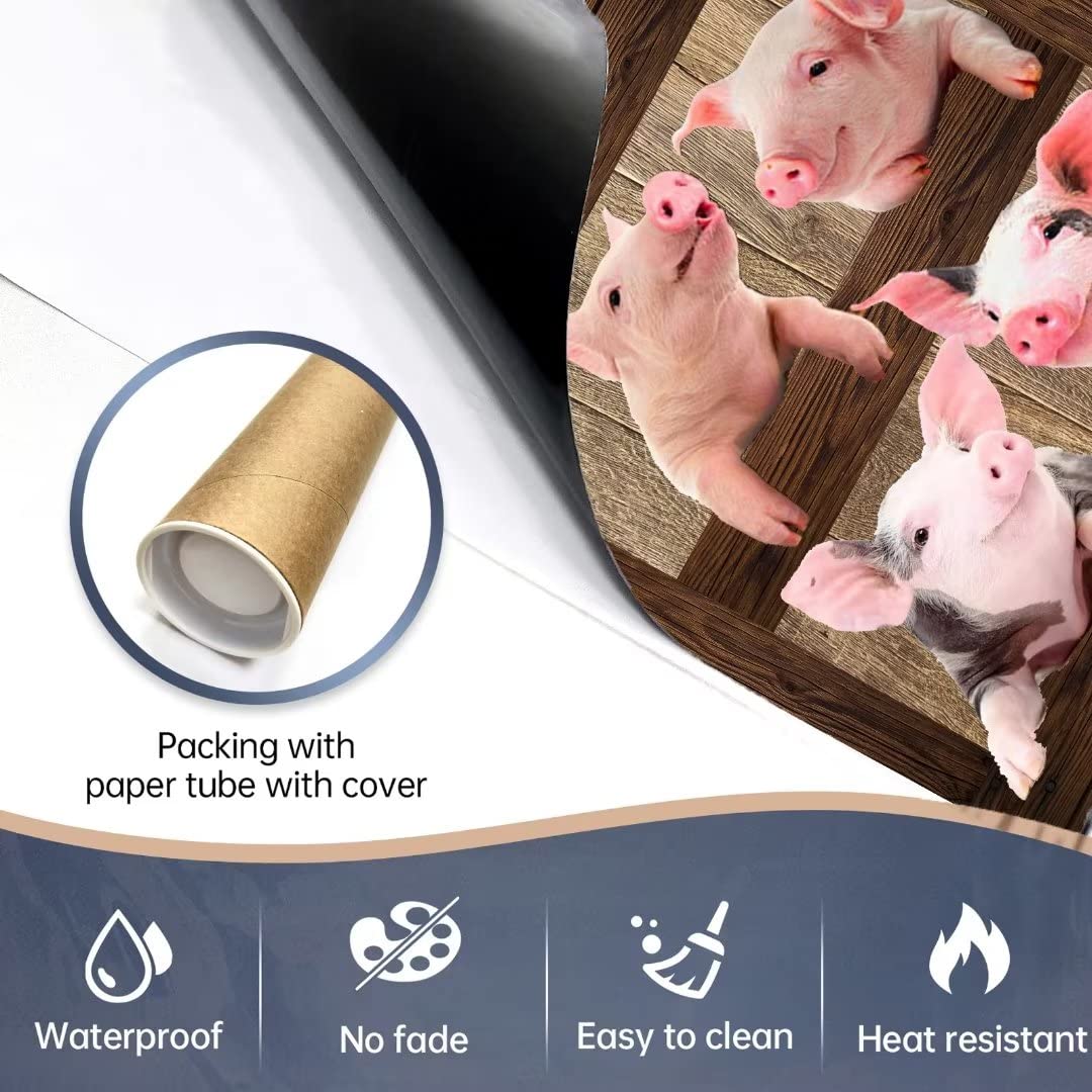 Farmhouse Pigs Dishwasher Magnet Cover - 23