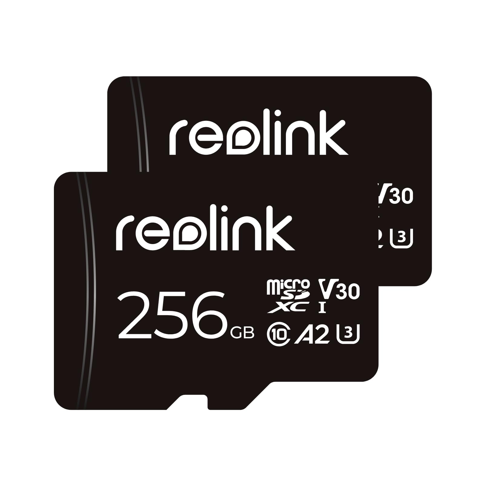 REOLINK 256GB microSDXC Memory Card 2 Pack - High Speed UHS-I Class 10 for 4K Video, Security Cameras, Dash Cams & Drones - Reliable Storage for Outdoor & Home Surveillance