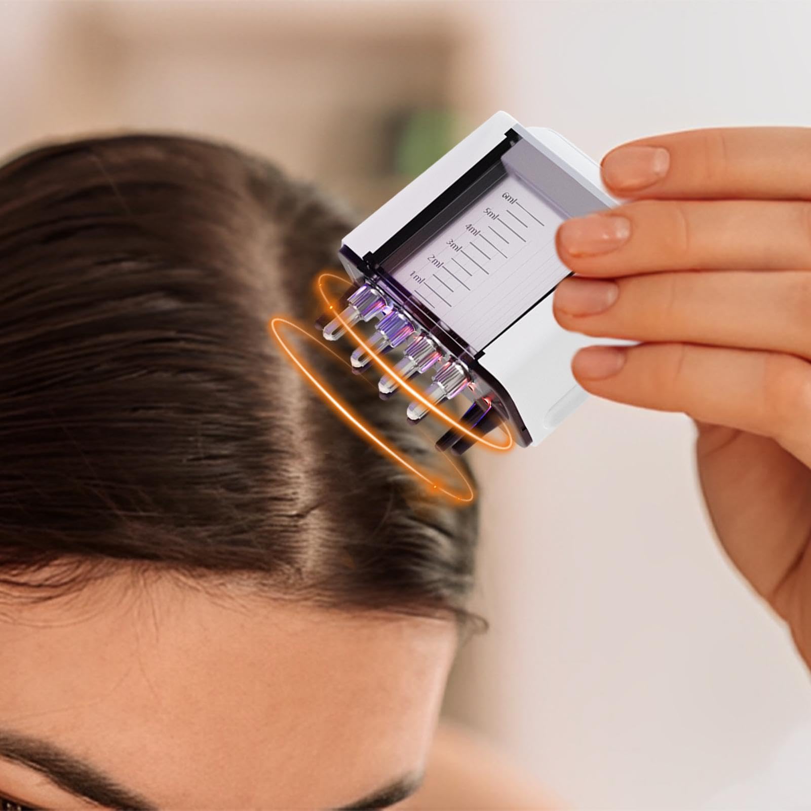 ETUCYNG Electric Scalp Oil Applicator - Hair Growth Comb with Red Light Therapy & High Frequency Vibration, Scalp Massager for Hair Care & Relaxation - Perfect for Home Spa, Salon Treatments & Daily Hair Maintenance