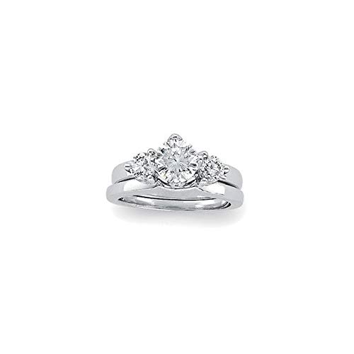 14K White Gold 1/2 CTW Diamond Wrap-Style Ring Enhancer for Wedding Bands & Engagement Rings - Perfect Bridal Jewelry Gift for Anniversaries & Special Occasions