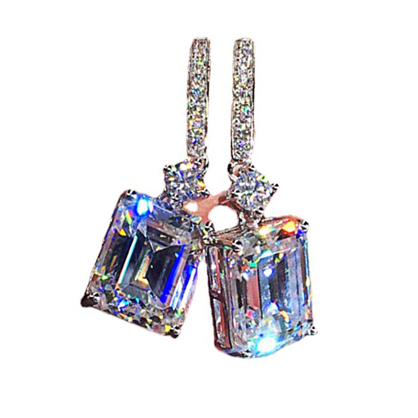 Hypoallergenic Square Hoop Earrings for Women - Lightweight Fashion Hook Ear Drops with Simple Pendant Design | Perfect for Everyday Wear, Parties & Gifts