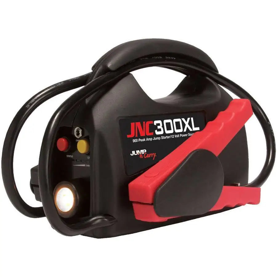 Clore Jump N Carry 900 Peak Amp 12V Ultra Portable Car Jump Starter - Emergency Battery Booster for Dead Car Batteries, Trucks, SUVs & More - Perfect for Roadside Assistance & Winter Emergencies