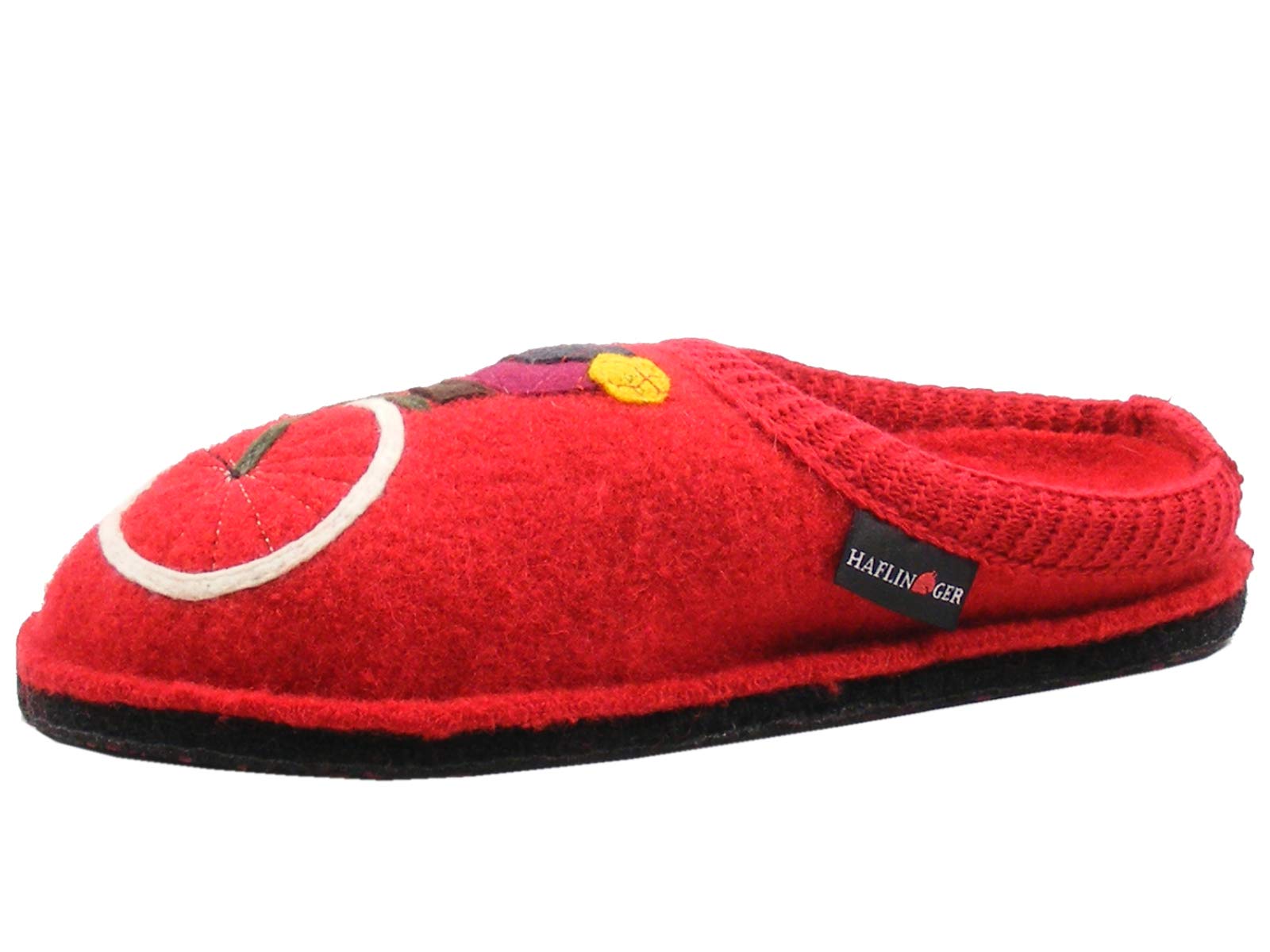 HAFLINGER Women's Cozy Open Back Slippers - Soft Wool House Shoes for Indoor Comfort & Relaxation at Home