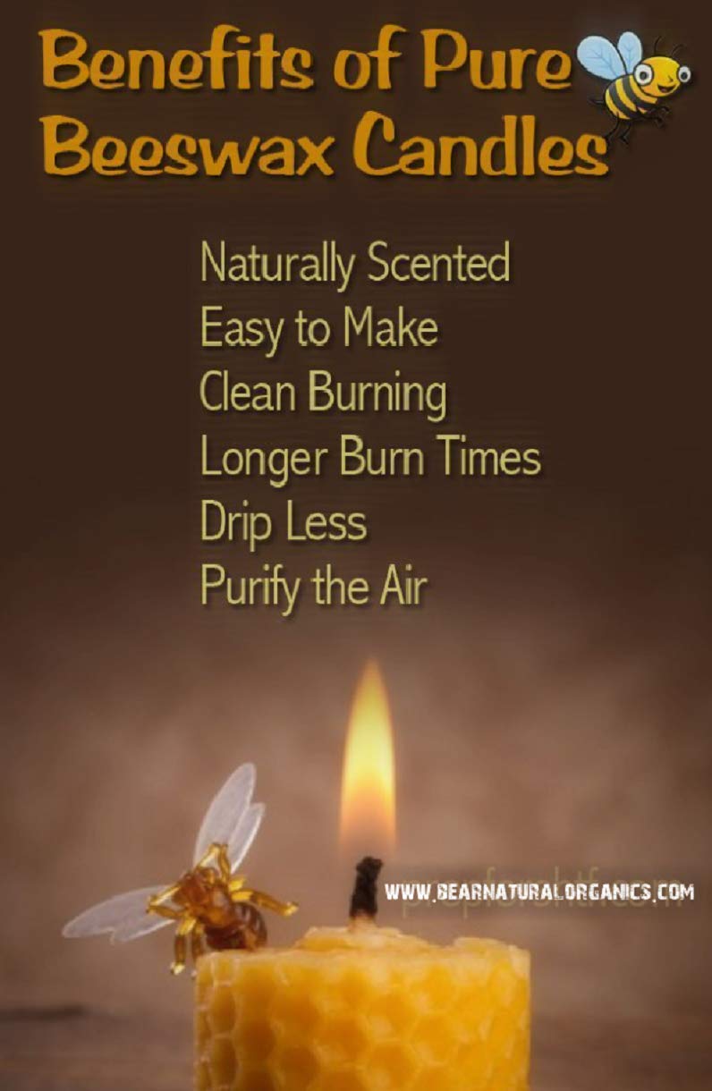 Pure Raw Natural Beeswax Votive Candles - 48 Pack, Unscented Eco-Friendly Handmade Candles for Home Decor, Wedding, Aromatherapy, Relaxation & Meditation